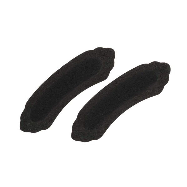 FOOT PETALS Heavenly Heelz Poron mit Softspots – Dual-Density-Rückseite der Fersen Griffe für Schuhe – Kissenpolster – 1 Paar (schwarz), Schwarz , Einheitsgröße