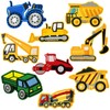 LESONWO 9PCS Kids Construction Vehicles Iron on Sew on Patches,