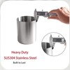 IMEEA Small Silver Utensil Holder for Kitchen Counter - 4.3"