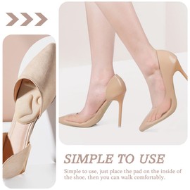 Baluue 5sets Forefoot Insoles Front Foot Pads Slip-resistant Half Insoles for High Heels 4pairs*5
