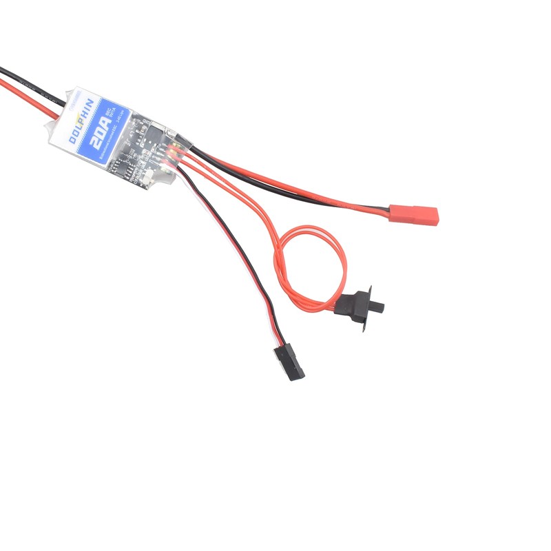 20A Bidirectional Brushed ESC for RC Models DIY Boat Tank