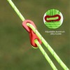 Reflective Tent Guy Ropes, 10 PCS Green Tent Guide Rope