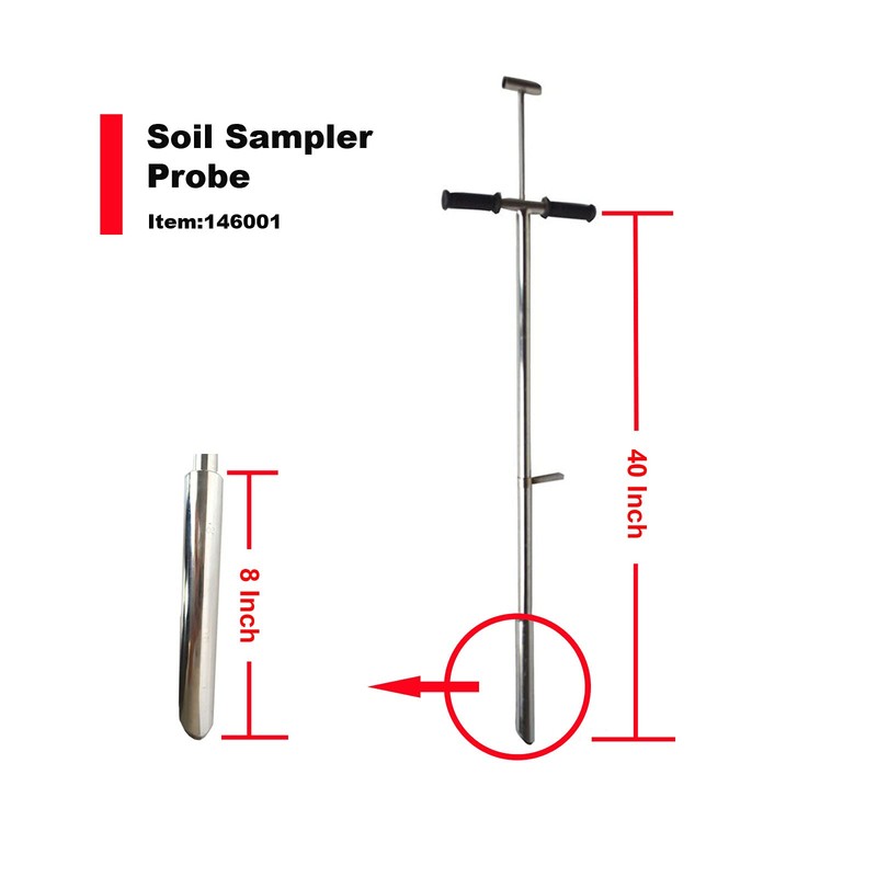 LGXEnzhuo Soil Sample Prob Stainless Steel Soil Boring Drill T