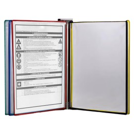 WIYETY Wall Display Panel System 5 Display Panels A4 Wall Mount with Display Panels for Wall Mounting on the Wall, Display Panel System A4, for Exhibition Halls, Restaurants, Offices, Public