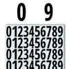600 Pieces, 50mm - Number Stickers, Waterproof Vinyl Stick On