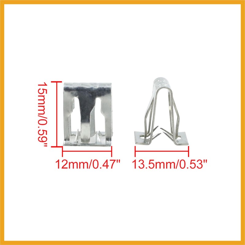 Partuto Car Dashboard Retainer Instrument Panel Metal Clip 13.5 x