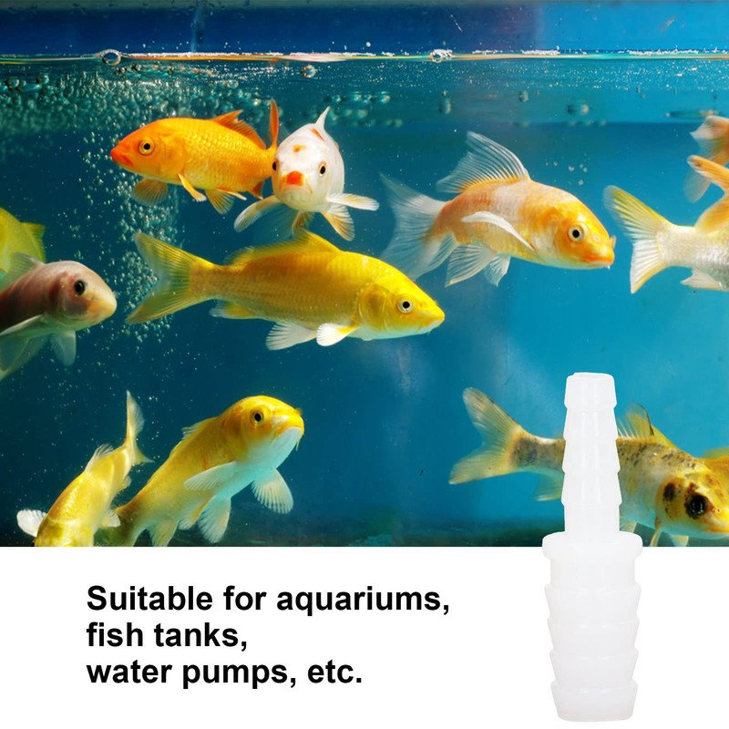 10Pcs Plastic Hose Fitting Pp Tube Connector Barb Reducer Joint