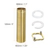 uxcell Faucet Mount Extension Shank 5"x 1.25" Brass Pipe Faucet