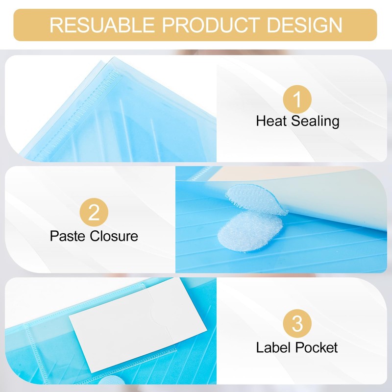 WORPSON 10 Pack, Plastic Envelopes File Folders, HeavyDuty Document Folder