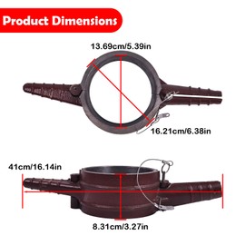 ELSOON PT-7040 5.4" Bore Piston Ring Compressor Tool Compatible with Cummins ISX QSX CAT 3400 3406 3408 3412 C-15