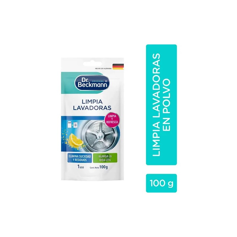 Doy Pack Limpia Lavadoras 100g 3pz Dr. Beckmann