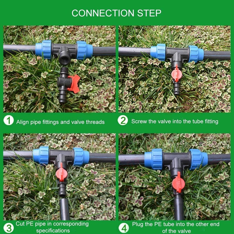 LHKJ Pack of 10 Plastic Micro Drip Irrigation Garden Irrigation