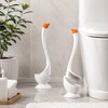 Swan Toilet Brush Set for Bathroom Cleaning – Long Handle