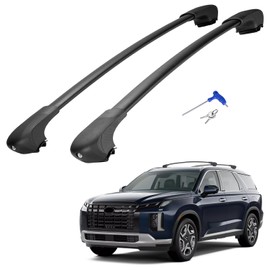 JOYTUTUS Lockable Roof Rack Cross Bars Compatible with Hyundai Palisade SE SEL XRT Limited Calligraphy 2019-2025 with Rails, Aluminum Crossbar for Cargo Bag Kayak Bike Skiboard Luggage Rack