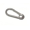 SNAP Spring Clip Snap Hook with Eye 6 mm 1/4 Inch BZP Steel Pack of 12