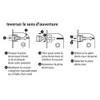 VACHETTE D226R-A40/N/SC 3 Gorges Reversible High Security Key Lock Round
