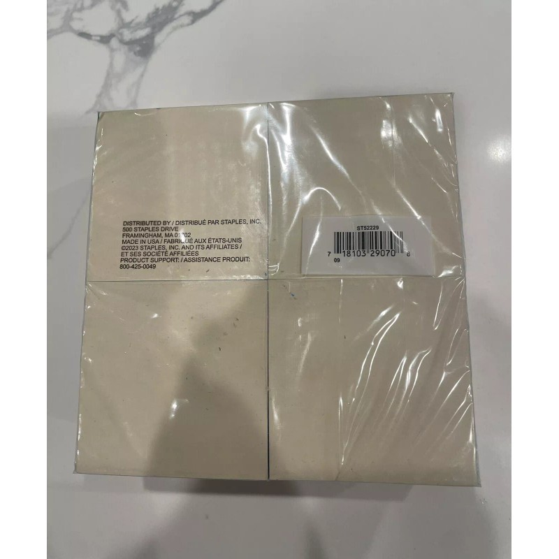 Staples Sticky Notes 3" x 3" Bright Colors 24 Pads