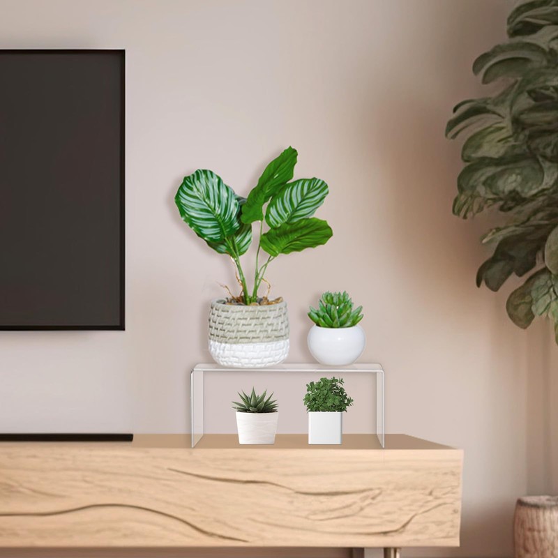 RattanView 3 Pcs Extra Large Acrylic Display Risers 12'' 11''