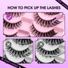 Strip Lashes Kit Volume False Eyelashes DIY Mink Lashes with