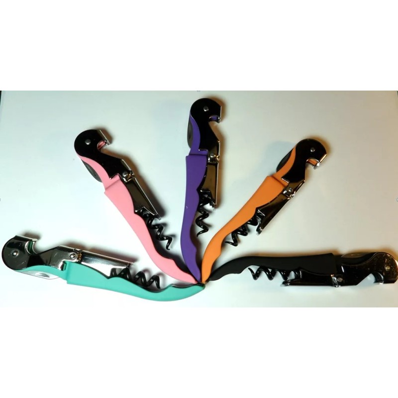 TIPSY Wine Accessories Soft Velvet Touch Waiters Double Hinge Corkscrew