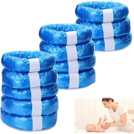 Pack of 12 nappy bin refill cassettes, refill film, nappy bin, thickened refill cassette, anti-odour nappy bin refill cassettes, for Litter Locker & Tommee Tippee & octagonal nappy bin