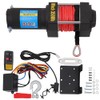 OCPTY Electric Winch 3500lbs 12V Synthetic Rope w/Wireless Remote ATV/UTV