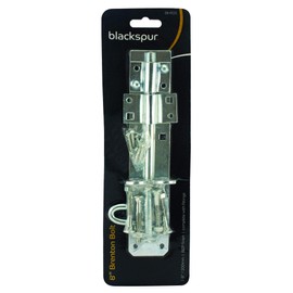 Blackspur - Steel Brenton Gate Bolt - 203mm - Silver