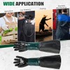 DASBET Rubber Sandblasting Gloves 23.6" Heavy Duty Sandblaster Gloves Kit