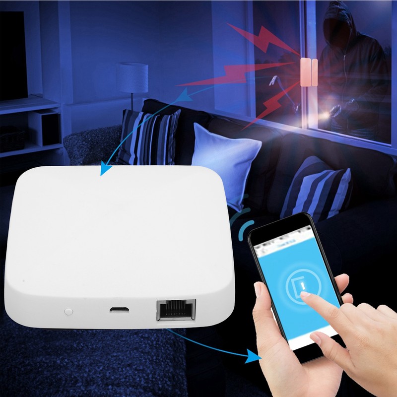Smart Gateway Hub Home Bridge Wired APP Remote for Zigbee
