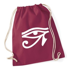 Hippowarehouse horus egyptian eye Drawstring Cotton School Gym Bag 37cm x 46cm, 12 litres