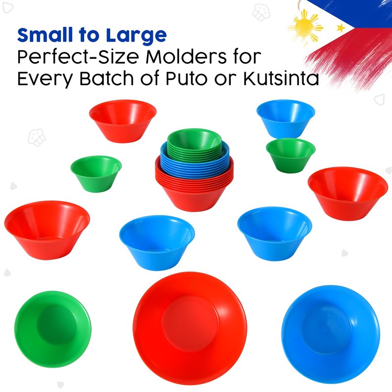 10 Small + 10 Medium + 10 Large Size Puto
