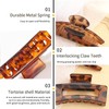 Ling & Bai 4Pcs Large Hair Claw Clips Fashion Leopard