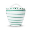 GMUNDNER KERAMIK Manufaktur 0100DZGO09 Grüngeflammt Gourmet Sugar Bowl Diameter 9