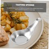 WOONEKY Caviar Spoon Dessert Spoon for Ice Cream Tea and