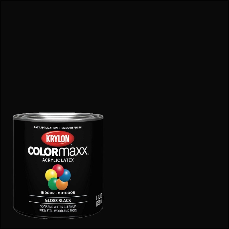 Krylon K05605007 COLORmaxx Acrylic Latex Brush On Paint for Indoor/Outdoor