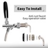 Draft Beer Adjustable Faucet, Stainless Steel Beer Faucet, Flow Controller,