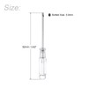 uxcell Mini Slotted Screwdriver, 3.0mm Flat Head with Clear Handle