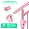 Adjustable Handrails for Outdoor Steps – Pink Metal Stair Railing