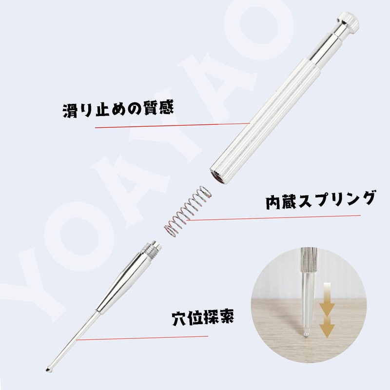 YOAYAO Face Massage, Spring Loaded Brass Pressure Point Massage Stick
