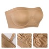 Lemorosy Women's Seamless Bandeau Underwire Strapless Bralette Non Padded Tube