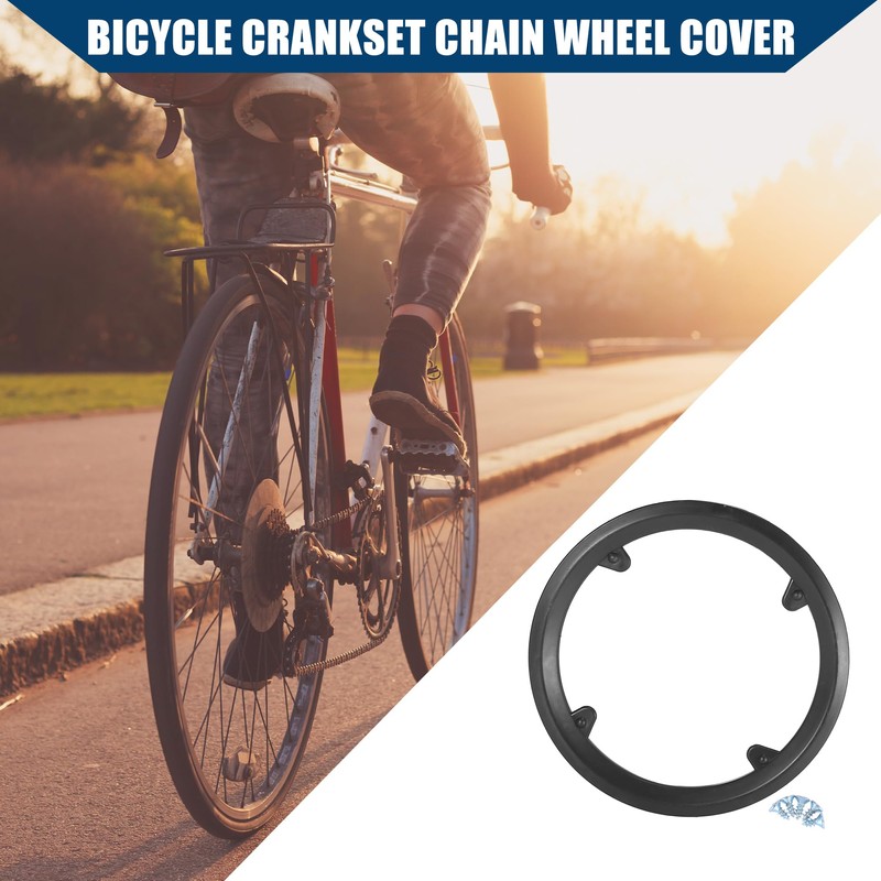 Hihaha 42 Teeth 9.7-10.7cm Bicycle Crankset Chain Wheel Cover Hollow