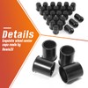 HowioZil 4Pcs 3.19in Wheel Center Caps Push Through with 24