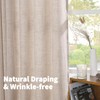 YoungsTex Short Natural Linen Curtains 45 Inch Length 2 Panels