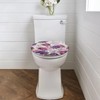 Oamsistay Purple Rose Toilet Lid Cover Soft Plush Seat Bathroom