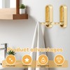 cobmiraln Gold Coat Hooks Foldable Wall Hook - Heavy-Duty Alloy