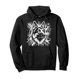 Cute Shepherd Graffiti Street Art Style Pullover Hoodie