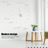 Innovative DIY Wall Clock Stylish Mirror Surface Sticker Clock Modern