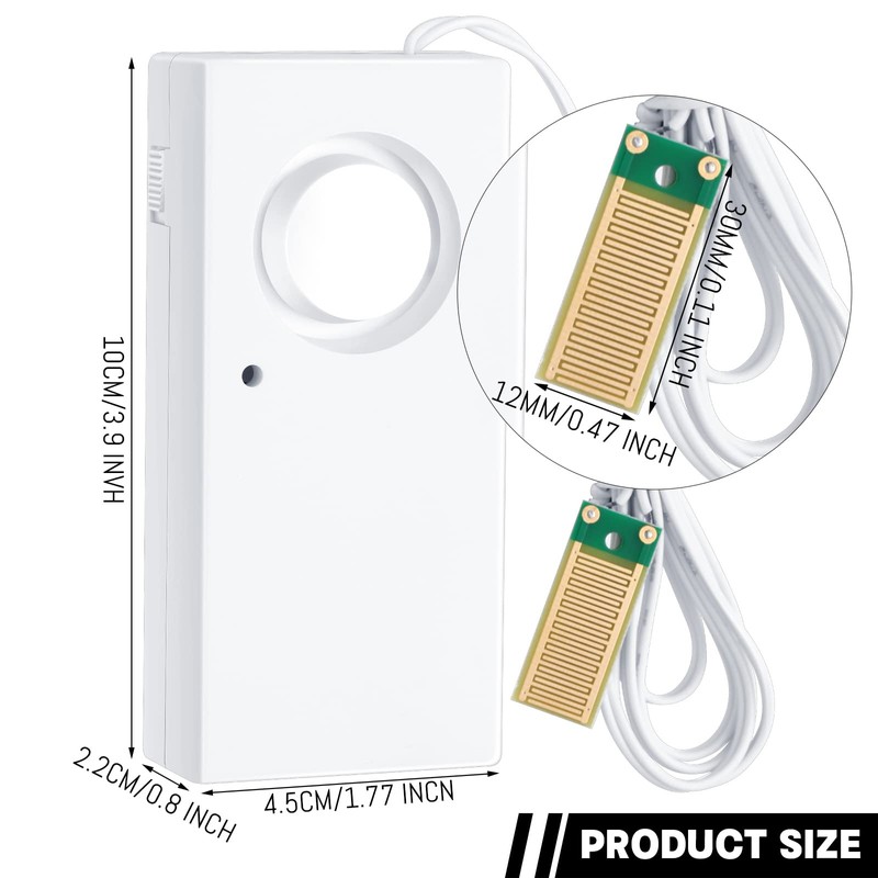 Hoteam 20 Pcs Water Sensor Alarm Leak Detector 120db Water