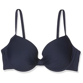 s.Oliver Women's Underwired Bikini Top "Spain" with Padded Cups, Blue (Navy 24)