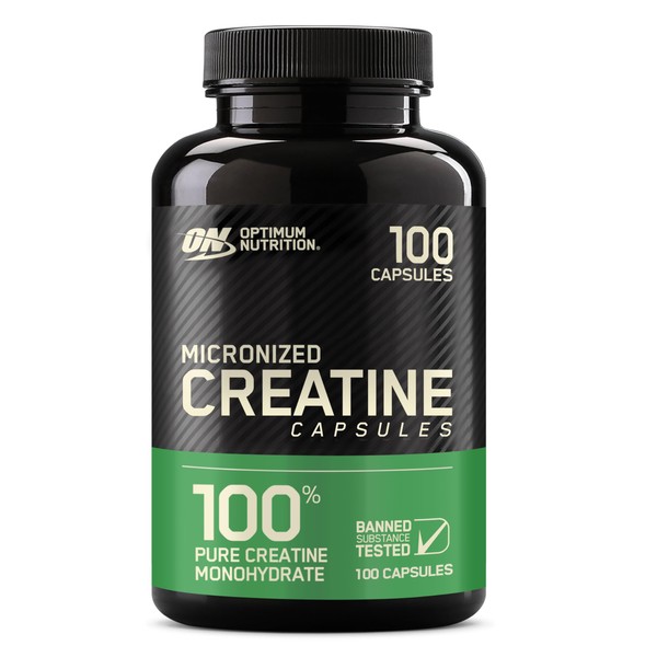 Optimum Nutrition Optimum Nutrition Micronized Creatine Monohydrate Capsules, Keto Friendly,